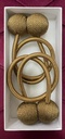 2 pièces embrasses de rideaux Bronze