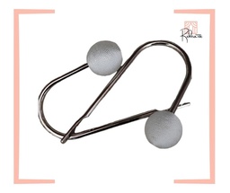 [P-ACROCHE- SILVER] 2 pièce Port accroche argent
