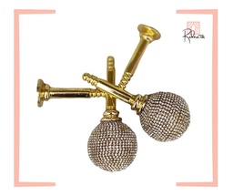 [pemb swg gold] 2 pièce Port embrasse  Doré